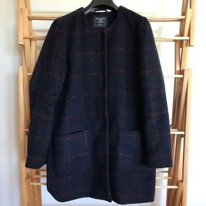 Abercrombie & Fitch Lined Wool Shift Coat, size S